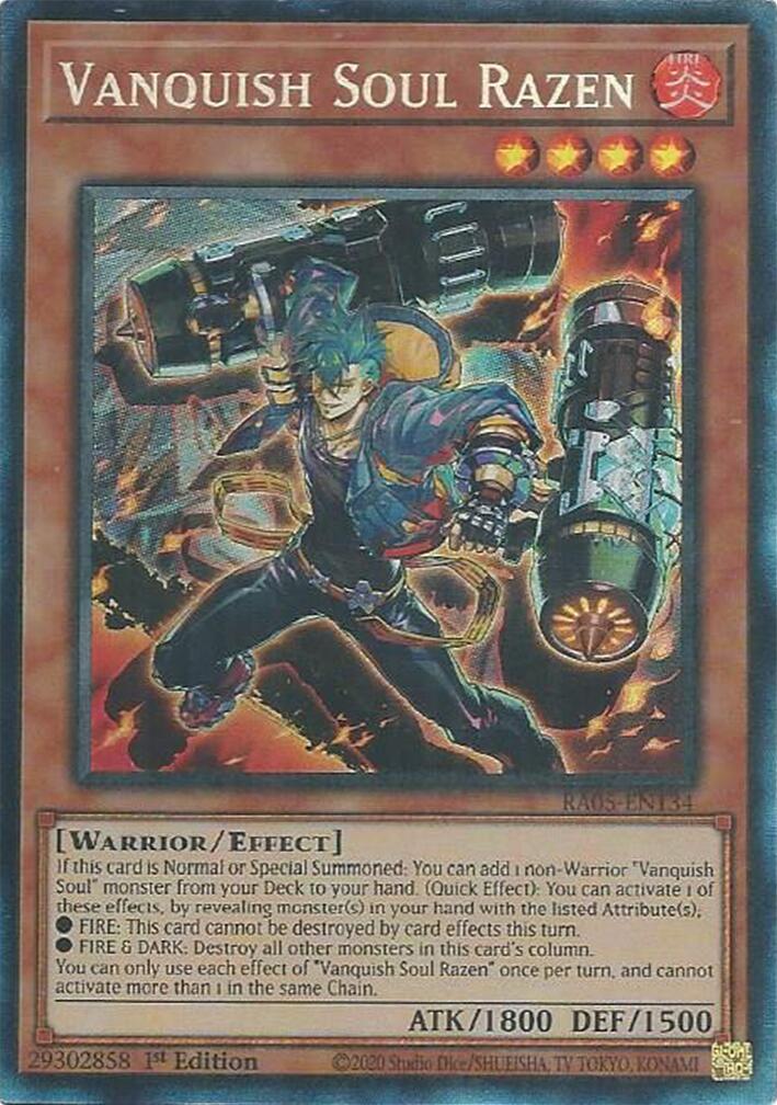 Vanquish Soul Razen (Collector's Rare) [RA05-EN134] Collector's Rare | Exor Games Bridgewater