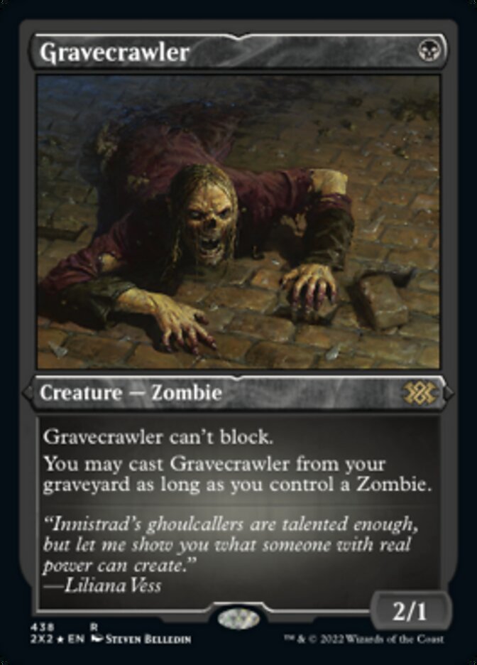 Gravecrawler (Foil Etched) [Double Masters 2022] | Exor Games Bridgewater