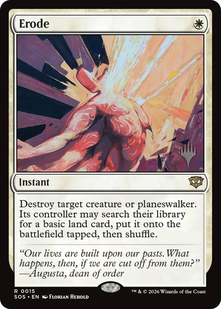 Erode [Secrets of Strixhaven Promos] | Exor Games Bridgewater