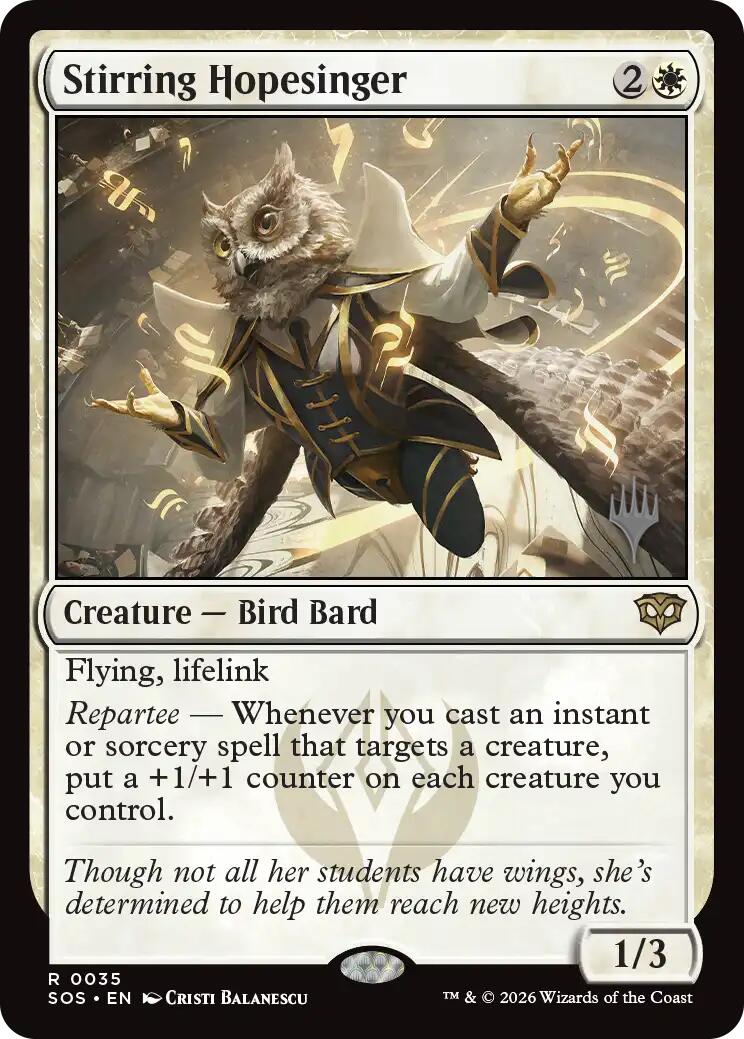 Stirring Hopesinger [Secrets of Strixhaven Promos] | Exor Games Bridgewater