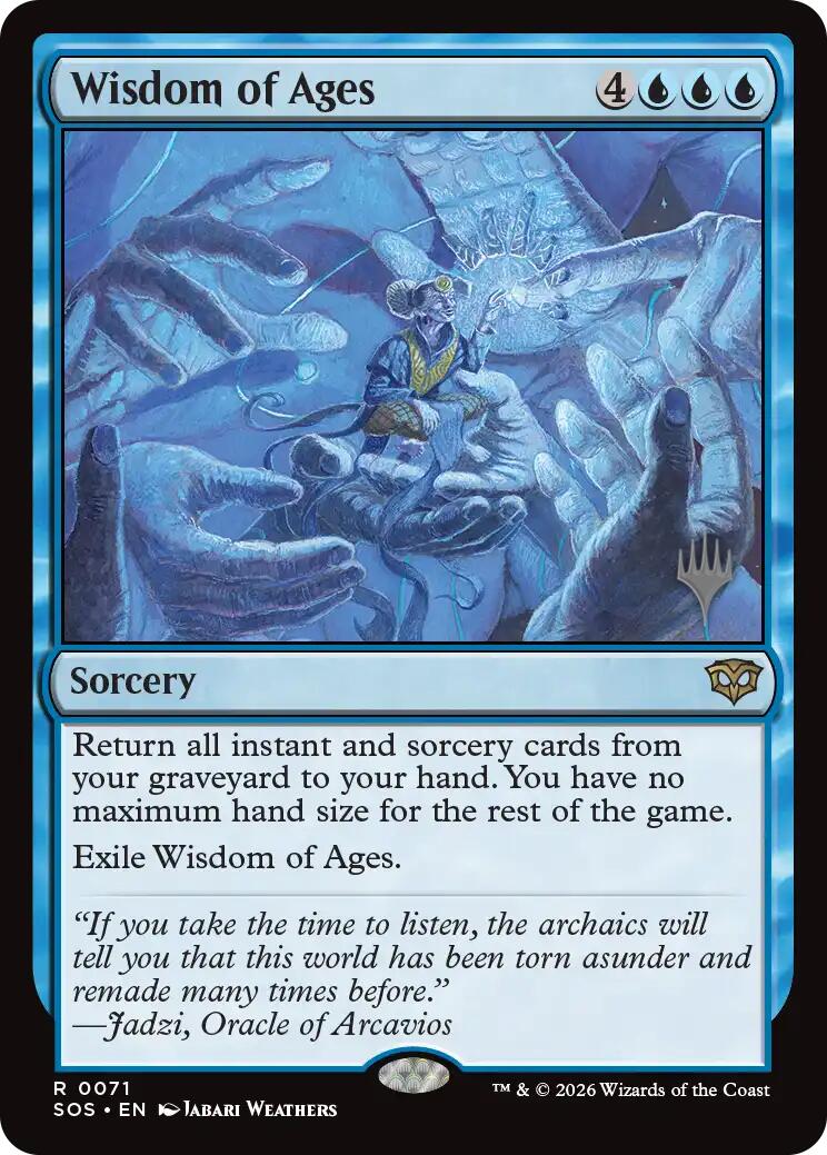 Wisdom of Ages [Secrets of Strixhaven Promos] | Exor Games Bridgewater