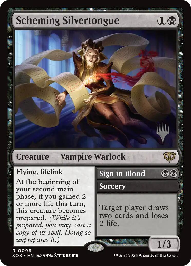 Scheming Silvertongue [Secrets of Strixhaven Promos] | Exor Games Bridgewater