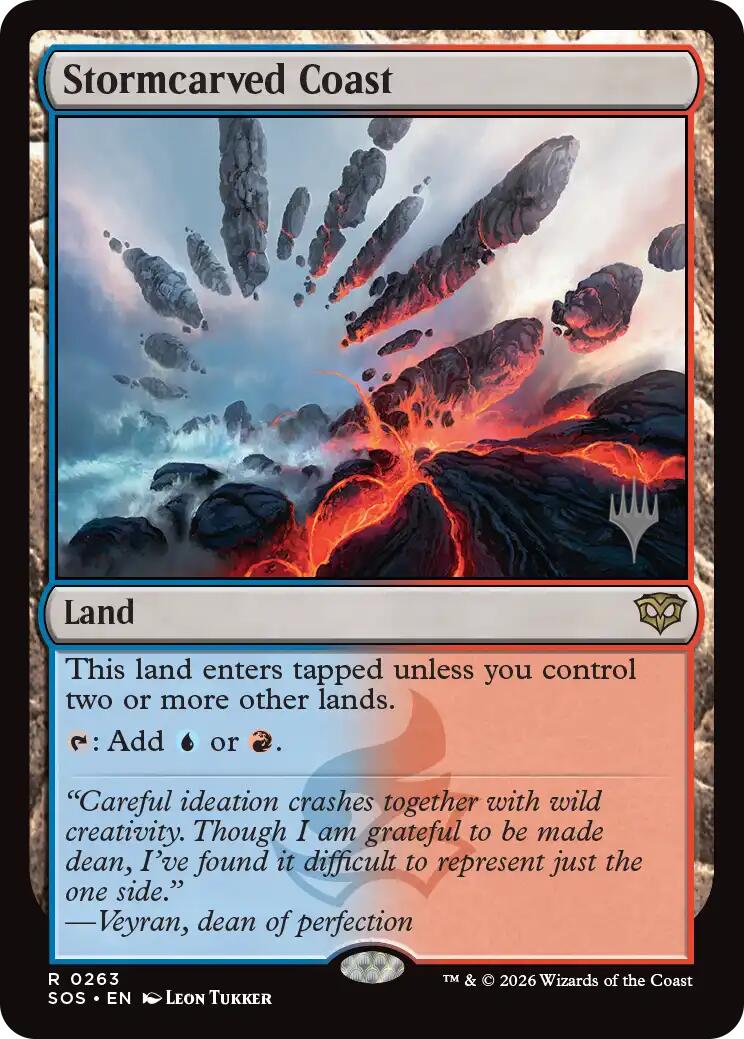 Stormcarved Coast [Secrets of Strixhaven Promos] | Exor Games Bridgewater