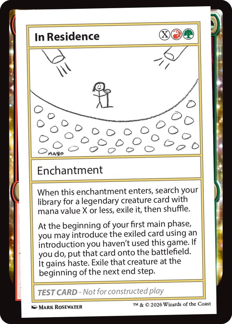 In Residence [Mystery Booster Playtest Cards] | Exor Games Bridgewater
