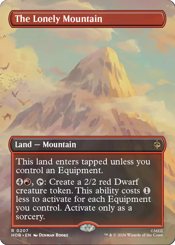 The Lonely Mountain (Borderless) (0207) [The Hobbit] | Exor Games Bridgewater