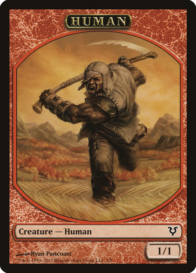 Human Token (7/8) [Avacyn Restored Tokens] | Exor Games Bridgewater