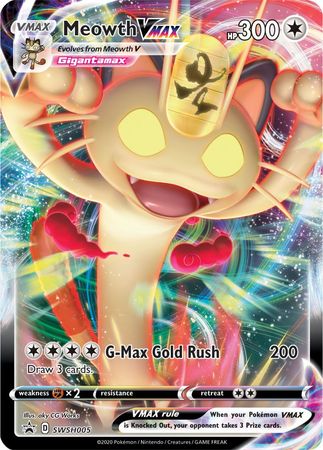 Meowth VMAX (SWSH005) [Sword & Shield: Black Star Promos] | Exor Games Bridgewater