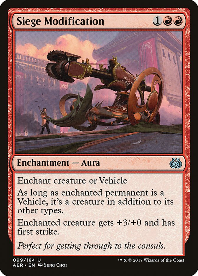 Siege Modification [Aether Revolt] | Exor Games Bridgewater