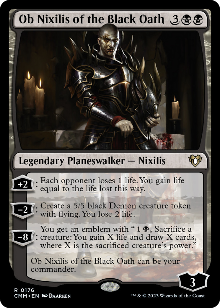 Ob Nixilis of the Black Oath [Commander Masters] | Exor Games Bridgewater