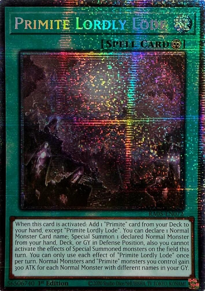 Primite Lordly Lode (Starlight Rare) [RA05-EN072] Starlight Rare | Exor Games Bridgewater