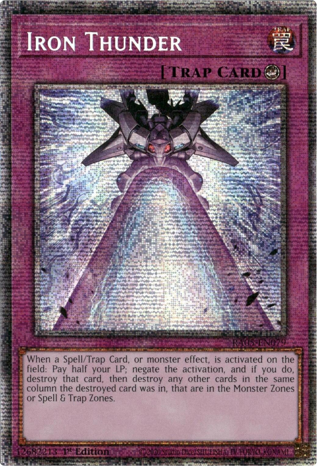 Iron Thunder (Starlight Rare) [RA05-EN079] Starlight Rare | Exor Games Bridgewater