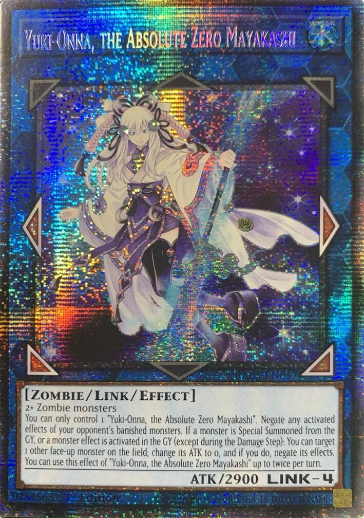 Yuki-Onna, the Absolute Zero Mayakashi (Starlight Rare) [RA05-EN057] Starlight Rare | Exor Games Bridgewater