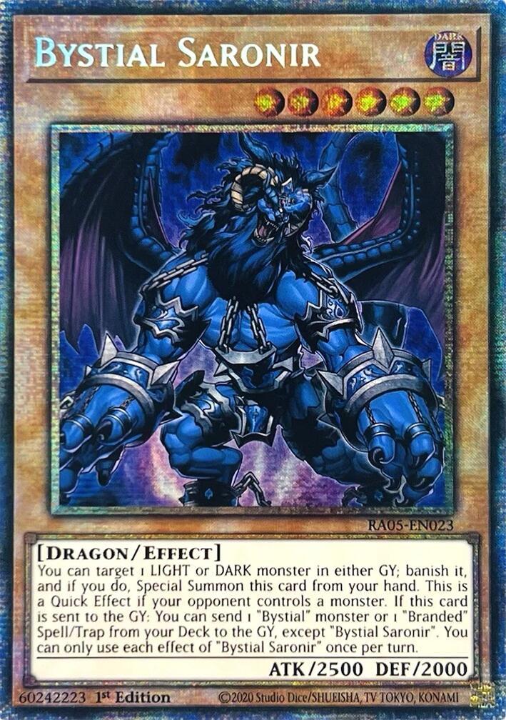 Bystial Saronir (Starlight Rare) [RA05-EN023] Starlight Rare | Exor Games Bridgewater