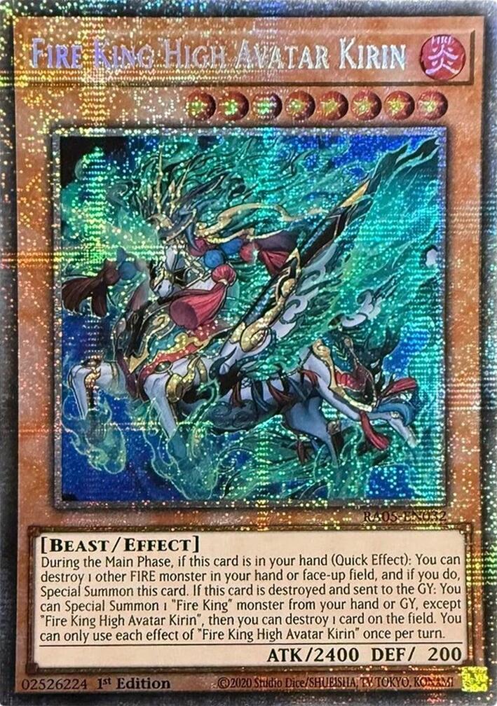 Fire King High Avatar Kirin (Starlight Rare) [RA05-EN032] Starlight Rare | Exor Games Bridgewater