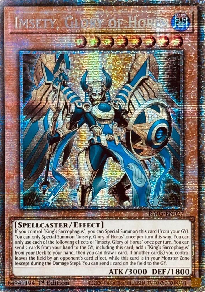 Imsety, Glory of Horus (Starlight Rare) [RA05-EN027] Starlight Rare | Exor Games Bridgewater