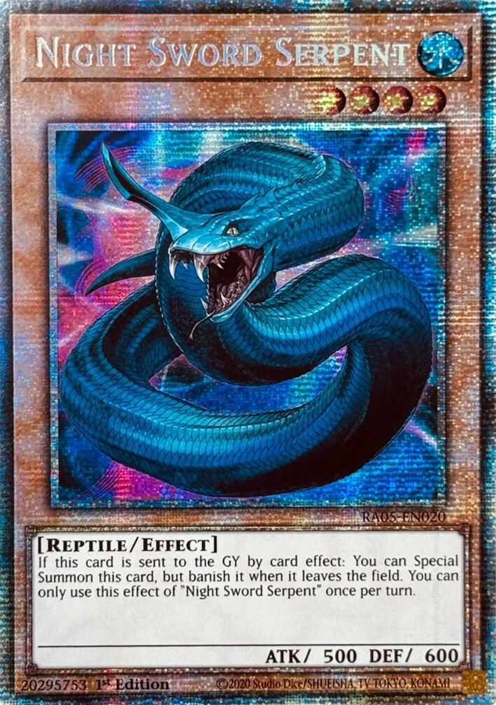Night Sword Serpent (Starlight Rare) [RA05-EN020] Starlight Rare | Exor Games Bridgewater