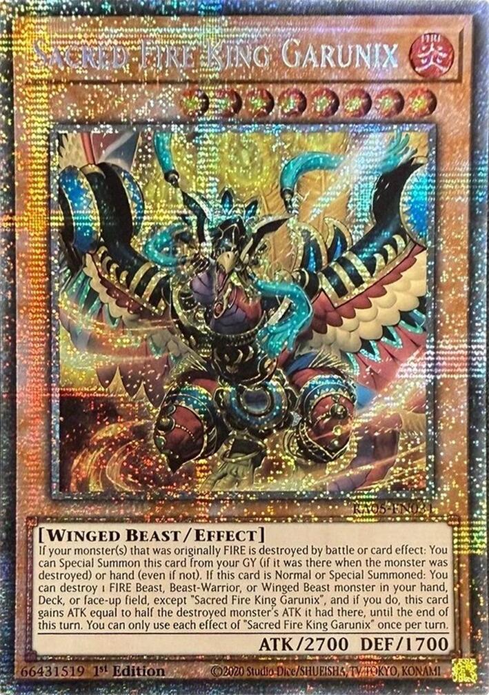 Sacred Fire King Garunix (Starlight Rare) [RA05-EN031] Starlight Rare | Exor Games Bridgewater