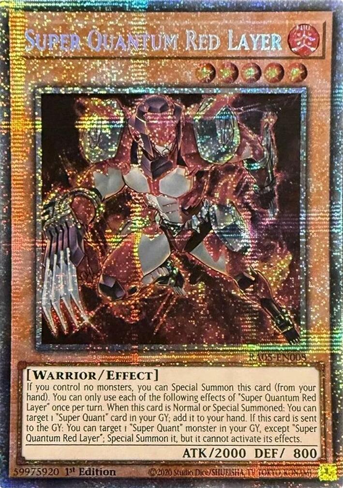 Super Quantum Red Layer (Starlight Rare) [RA05-EN008] Starlight Rare | Exor Games Bridgewater