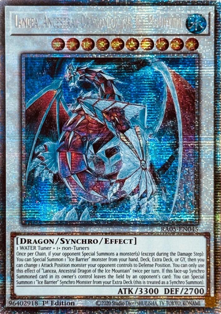 Lancea, Ancestral Dragon of the Ice Mountain (Starlight Rare) [RA05-EN045] Starlight Rare | Exor Games Bridgewater