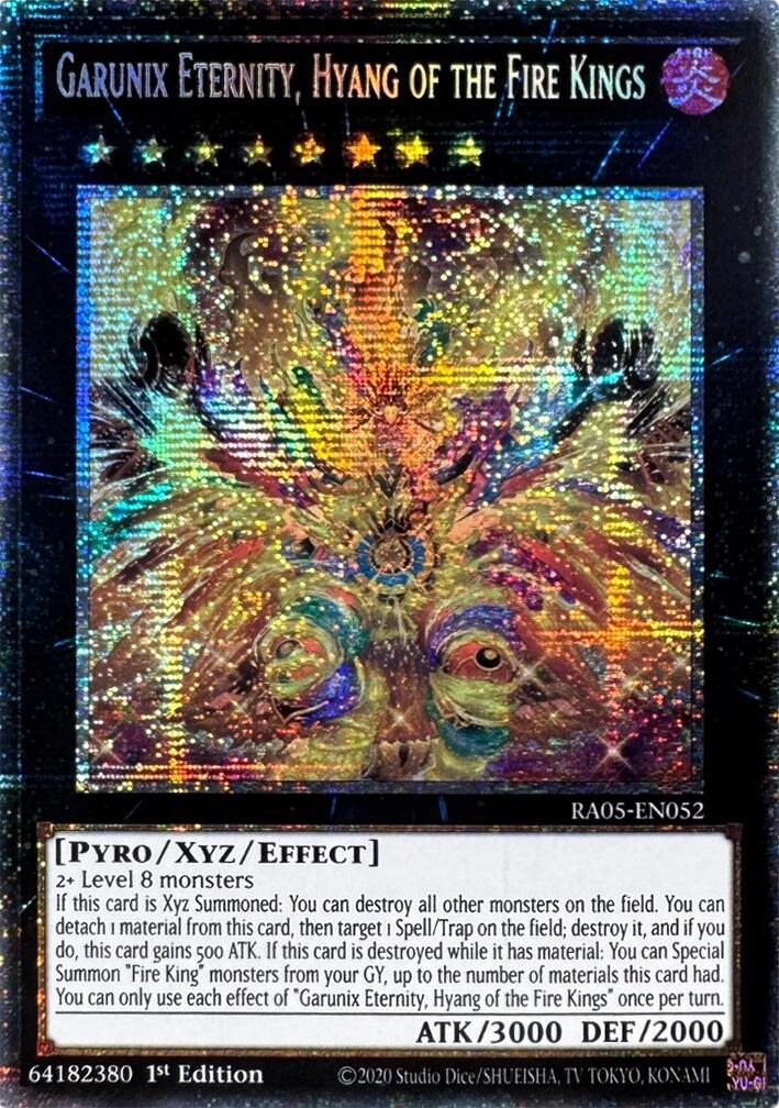 Garunix Eternity, Hyang of the Fire Kings (Starlight Rare) [RA05-EN052] Starlight Rare | Exor Games Bridgewater