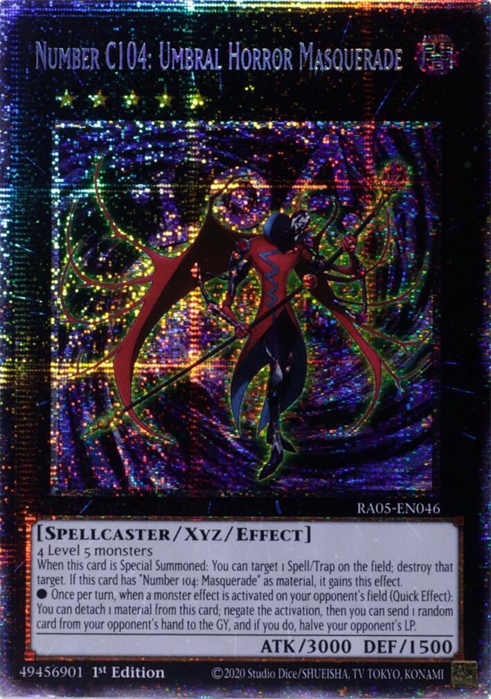 Number C104: Umbral Horror Masquerade (Starlight Rare) [RA05-EN046] Starlight Rare | Exor Games Bridgewater