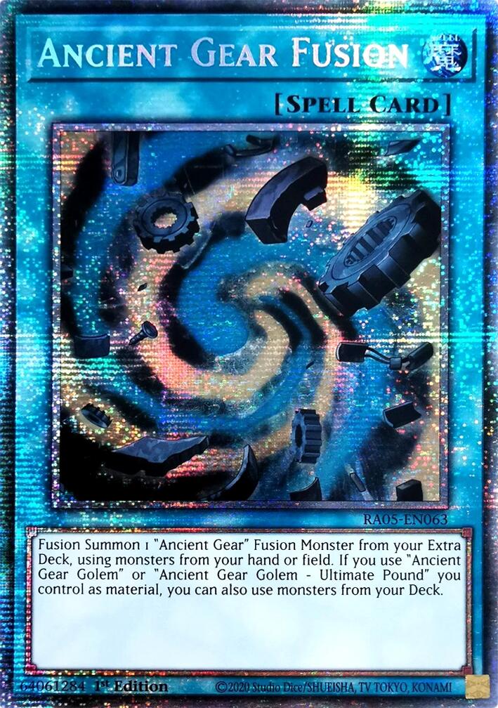 Ancient Gear Fusion (Starlight Rare) [RA05-EN063] Starlight Rare | Exor Games Bridgewater