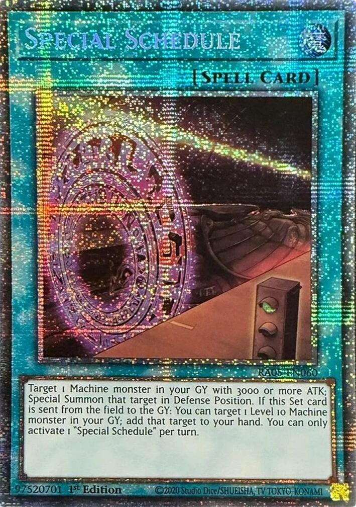 Special Schedule (Starlight Rare) [RA05-EN060] Starlight Rare | Exor Games Bridgewater