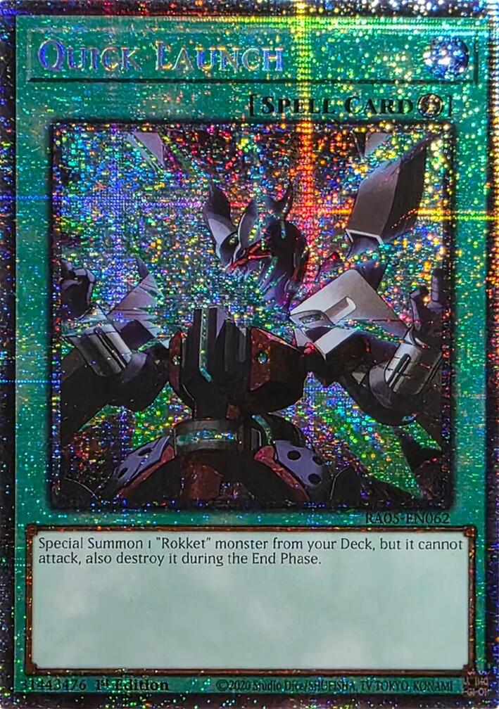 Quick Launch (Starlight Rare) [RA05-EN062] Starlight Rare | Exor Games Bridgewater