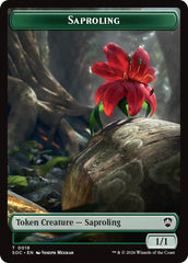 Saproling // Pest (0023) Double-Sided Token [Secrets of Strixhaven Commander Tokens] | Exor Games Bridgewater