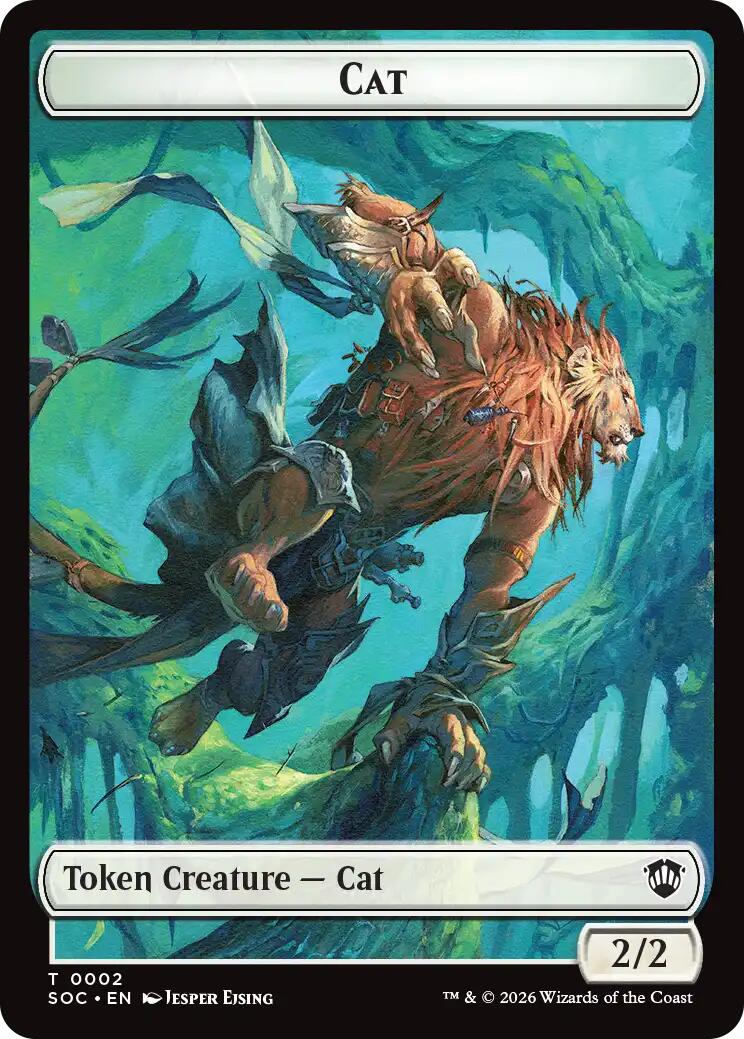 Cat // Inkling (0022) Double-Sided Token [Secrets of Strixhaven Commander Tokens] | Exor Games Bridgewater