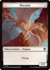 Pegasus // Inkling (0022) Double-Sided Token [Secrets of Strixhaven Commander Tokens] | Exor Games Bridgewater