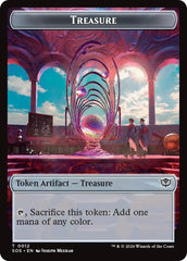 Primo, The Indivisble // Treasure Double-Sided Token [Secrets of Strixhaven Commander Tokens] | Exor Games Bridgewater