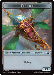 Thopter // Fractal (0004) Double-Sided Token [Secrets of Strixhaven Commander Tokens] | Exor Games Bridgewater