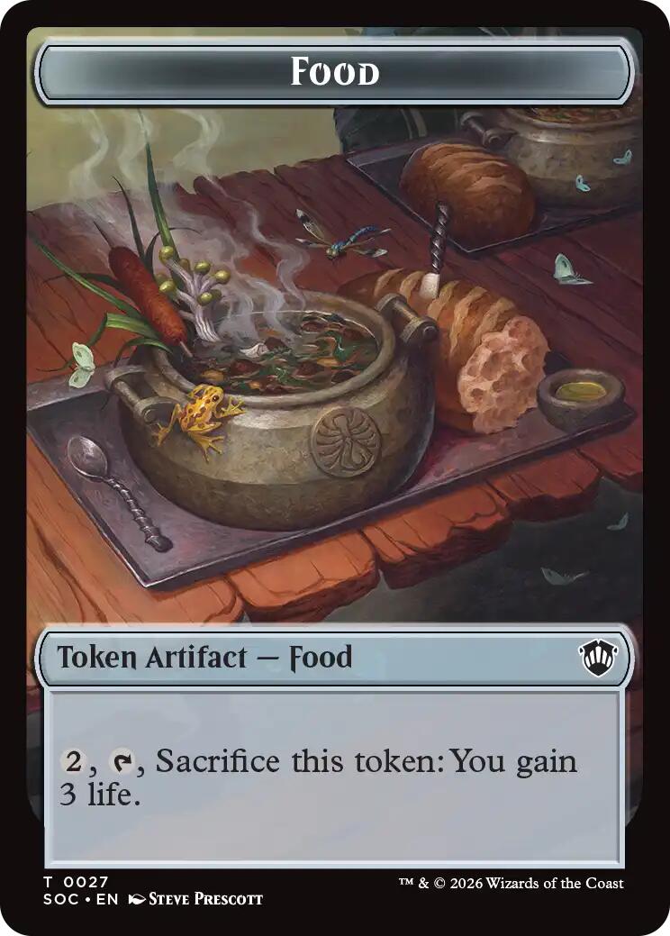 Food // City's Blessing Double-Sided Token [Secrets of Strixhaven Commander Tokens] | Exor Games Bridgewater