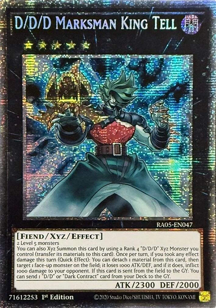 D/D/D Marksman King Tell (Starlight Rare) [RA05-EN047] Starlight Rare | Exor Games Bridgewater