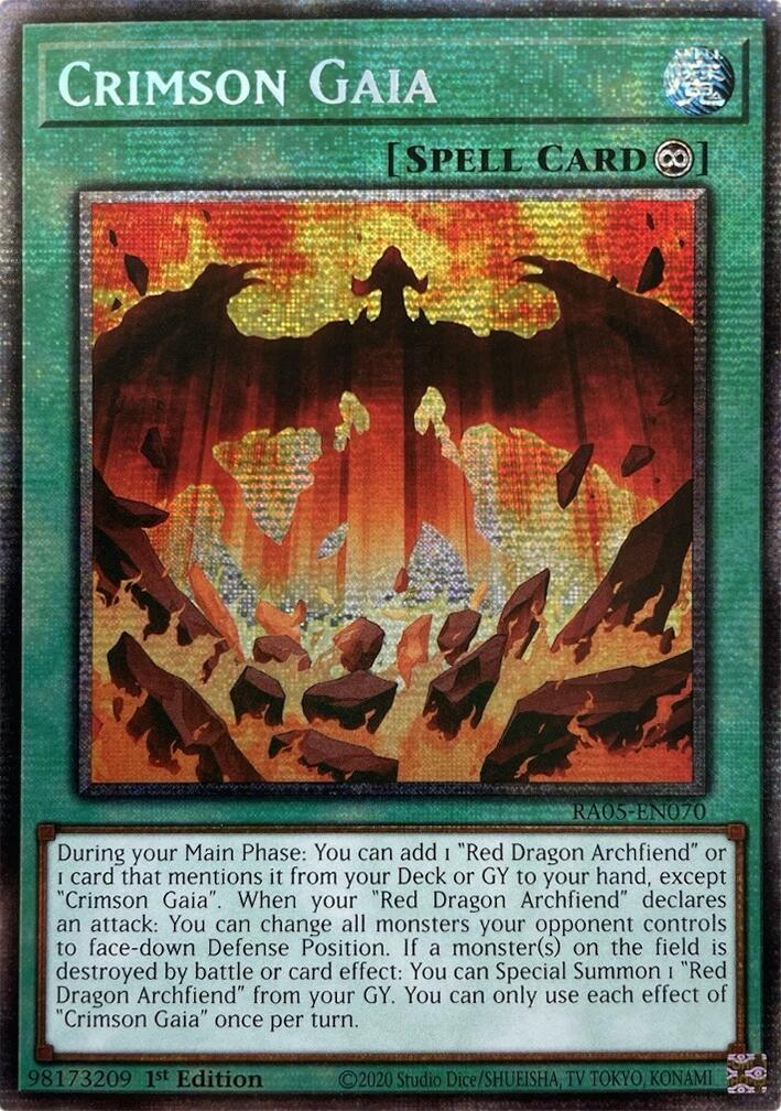 Crimson Gaia (Starlight Rare) [RA05-EN070] Starlight Rare | Exor Games Bridgewater