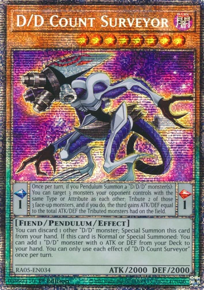D/D Count Surveyor (Starlight Rare) [RA05-EN034] Starlight Rare | Exor Games Bridgewater