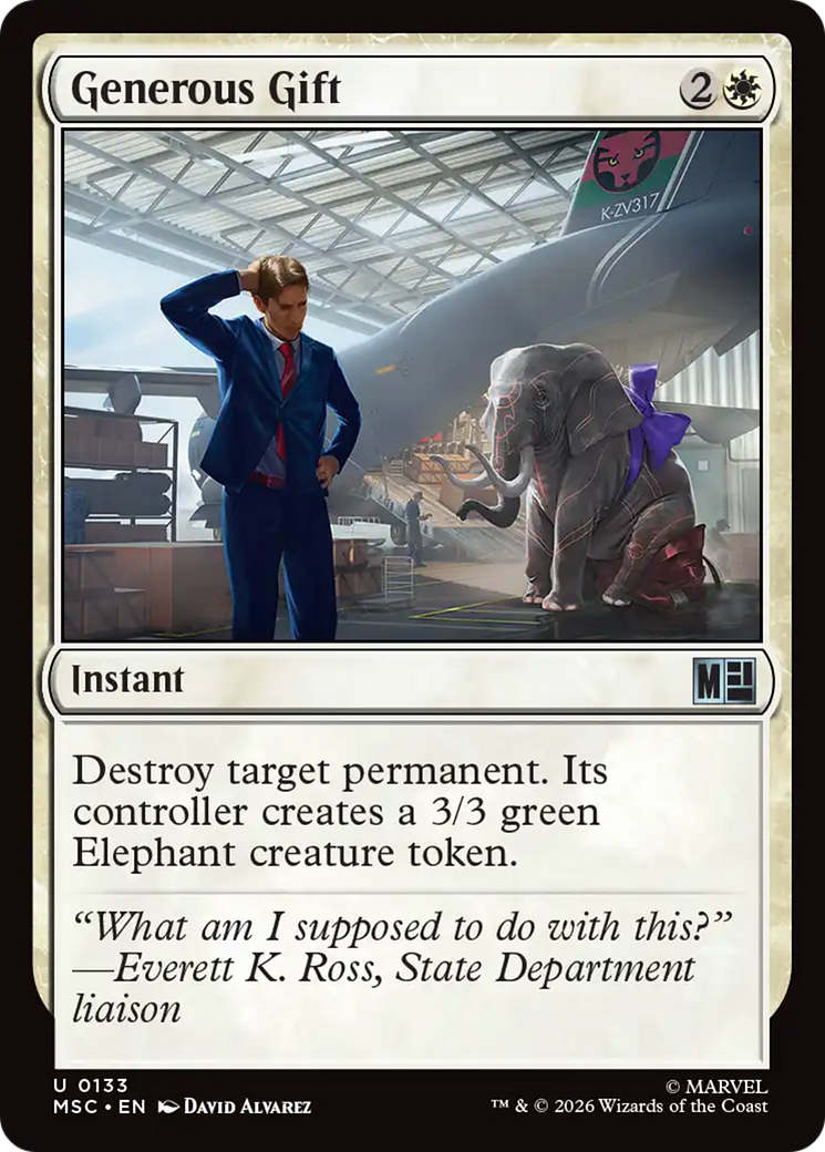 Generous Gift (Surge Foil) [Marvel Super Heroes Commander] | Exor Games Bridgewater