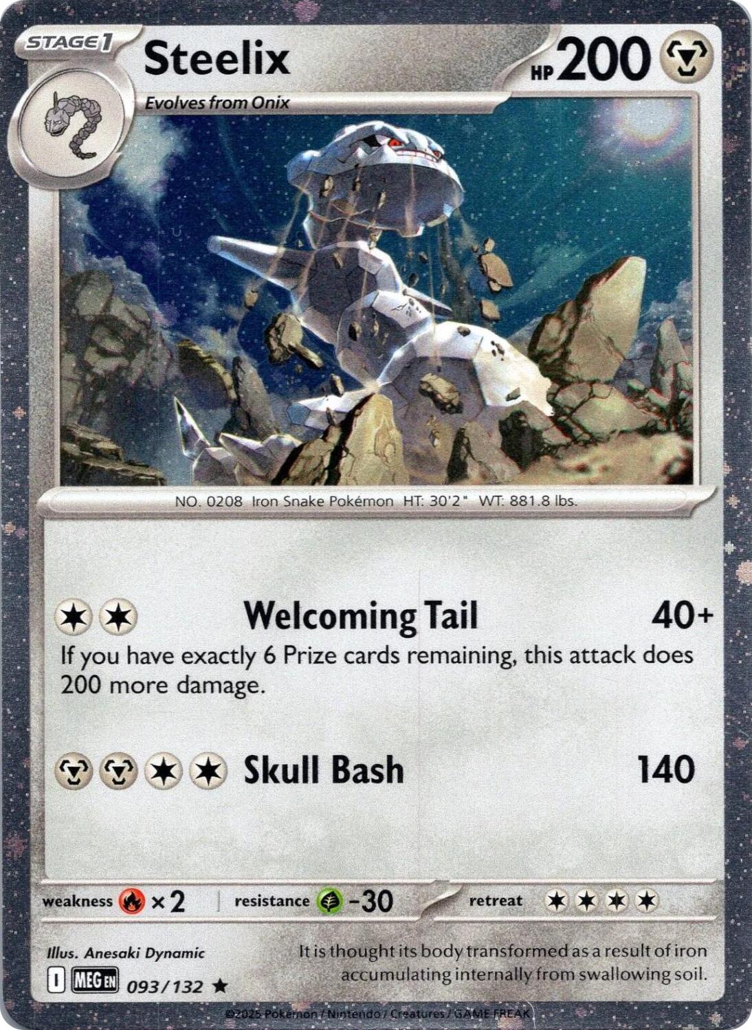 Steelix (093/132) (Cosmos Holo) [Mega Evolution: Base Set] | Exor Games Bridgewater