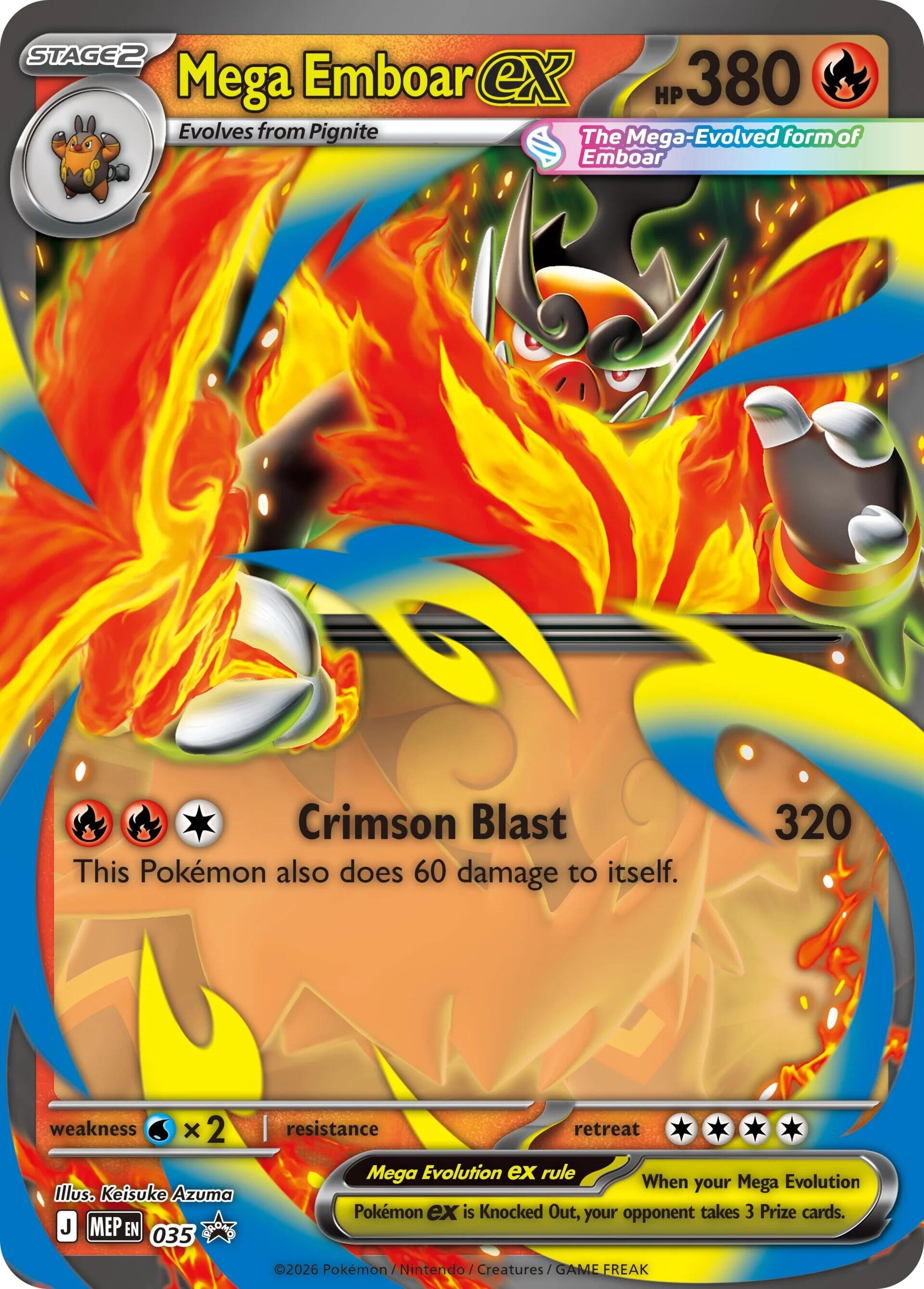 Mega Emboar ex (035) [Mega Evolution Promo] | Exor Games Bridgewater