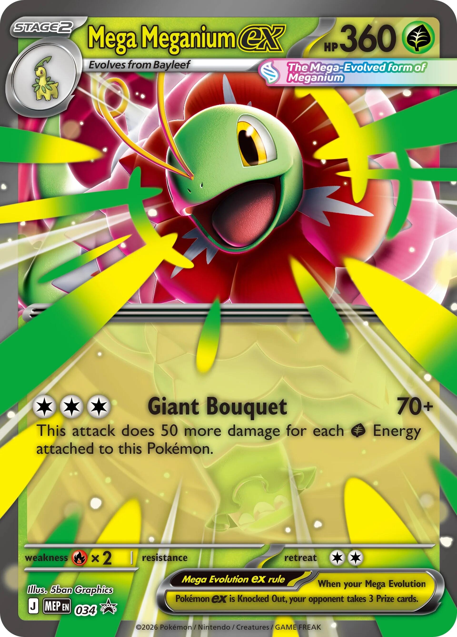 Mega Meganium ex (034) [Mega Evolution Promo] | Exor Games Bridgewater