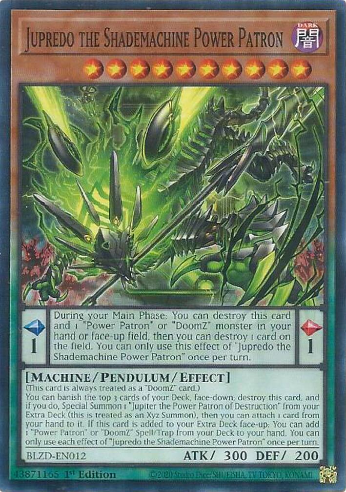Jupredo the Shademachine Power Patron [BLZD-EN012] Common | Exor Games Bridgewater