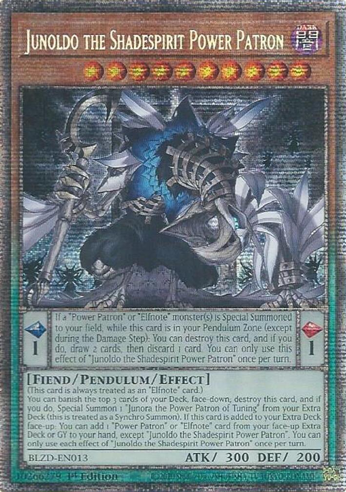 Junoldo the Shadespirit Power Patron (Starlight Rare) [BLZD-EN013] Starlight Rare | Exor Games Bridgewater