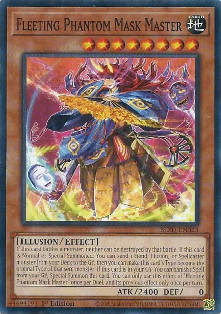 Fleeting Phantom Mask Master [BLZD-EN023] Common | Exor Games Bridgewater