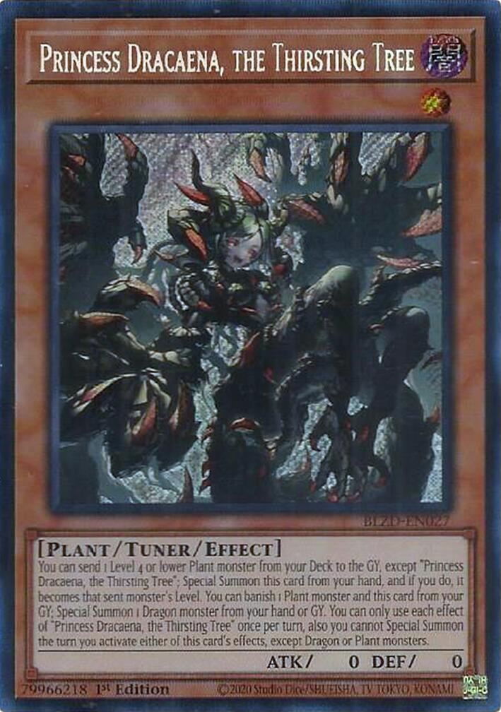 Princess Dracaena, the Thirsting Tree [BLZD-EN027] Secret Rare | Exor Games Bridgewater