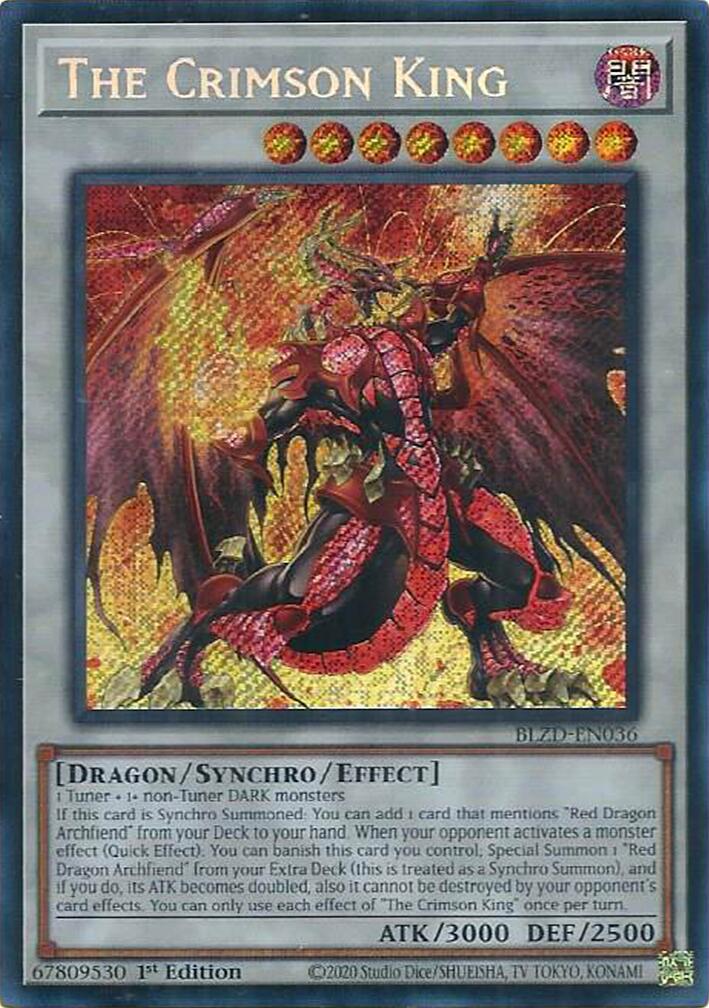 The Crimson King [BLZD-EN036] Secret Rare | Exor Games Bridgewater