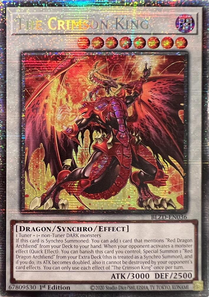 The Crimson King (Starlight Rare) [BLZD-EN036] Starlight Rare | Exor Games Bridgewater