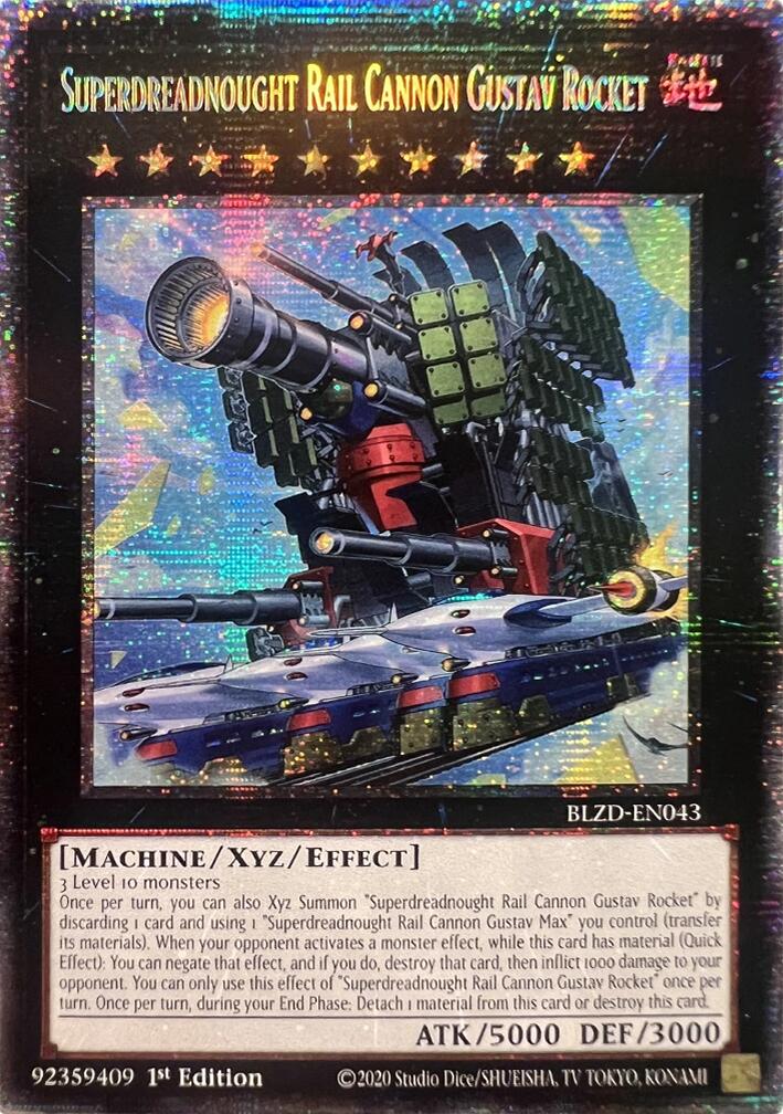 Superdreadnought Rail Cannon Gustav Rocket (Starlight Rare) [BLZD-EN043] Starlight Rare | Exor Games Bridgewater