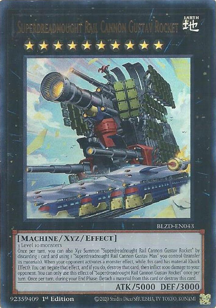 Superdreadnought Rail Cannon Gustav Rocket [BLZD-EN043] Ultra Rare | Exor Games Bridgewater