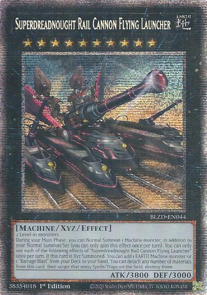 Superdreadnought Rail Cannon Flying Launcher (Starlight Rare) [BLZD-EN044] Starlight Rare | Exor Games Bridgewater